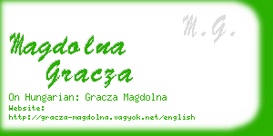 magdolna gracza business card